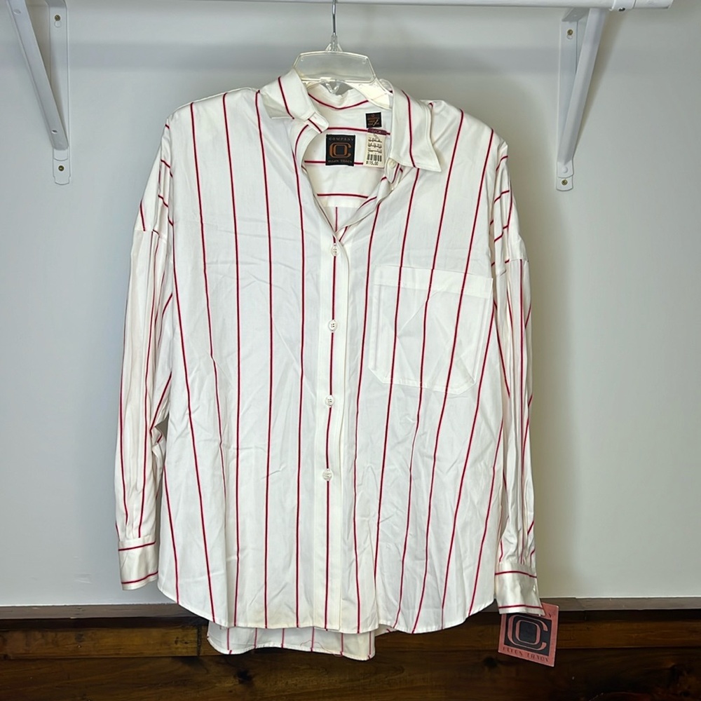 NWT Ellen Tracy Deadstock Button Down Shirt- 12